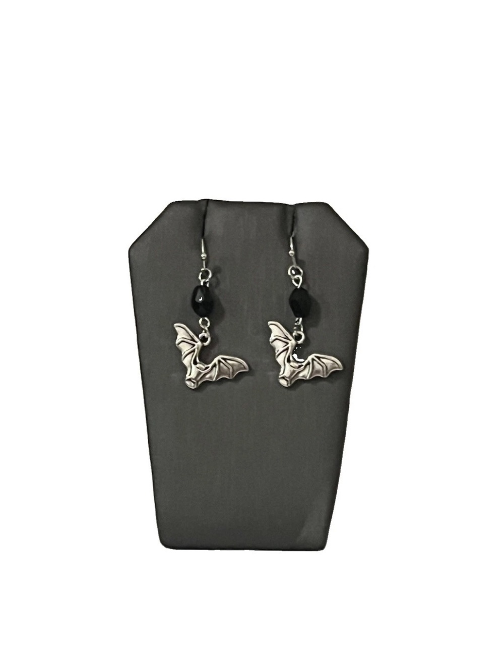 Halloween Earring Lot 4 Pairs Bat Witch Skeleton And Fangs. Spooky Goth Jewelry - Picture 4 of 5